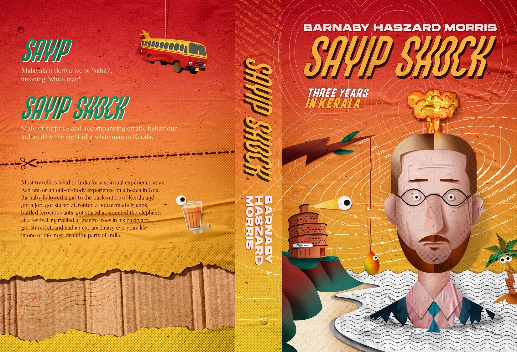 Sayip Shock book jacket front and back cover